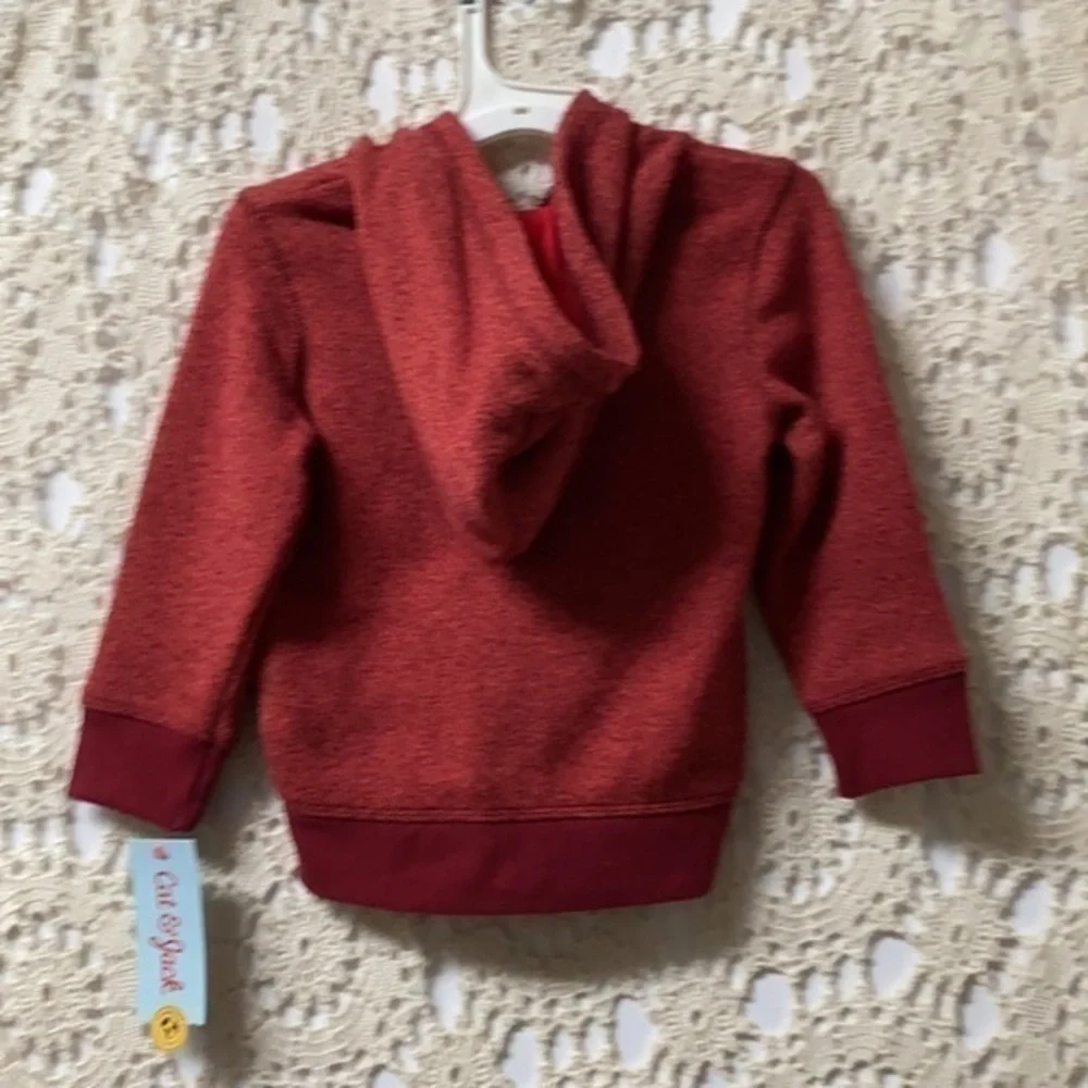 Cat & Jack hoody jacket size 18 months burgundy and red. NWT (K-9)‎